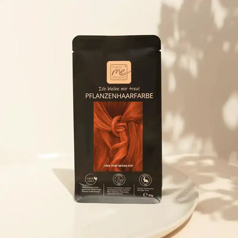 Profi-Pflanzenhaarfarbe SET "kaltes rotes Henna pur - cool pure henna red"