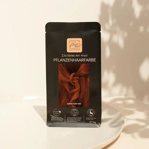 Kit colorazione vegetale professionale "rosso fiamma caldo"