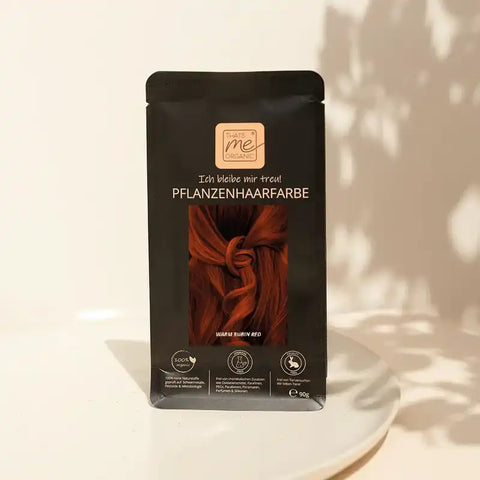 Profi-Pflanzenhaarfarbe SET "warmes Rubin-Rot - warm rubin red"