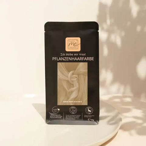 Profi-Pflanzenhaarfarbe SET farblose warm-schimmernde Volumen-Glanz-Haarpackung "warm shiny hair pack"
