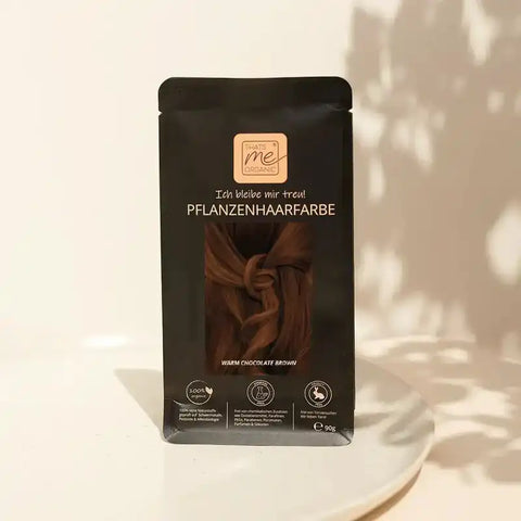 Profi-Pflanzenhaarfarbe SET warmes Schokoladen-Braun "warm chocolate brown"