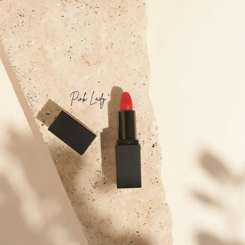 Rossetto Bio – 6 colori, vegano, cruelty-free + senza biossido di titanio – a lunga tenuta + nutriente