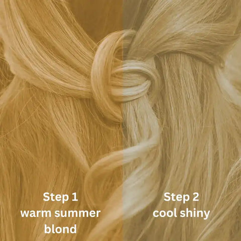 Profi-Pflanzenhaarfarbe kühles Summer-Blond "cool summer blond in 2-Steps" 2x 90g Nachfüllpacks