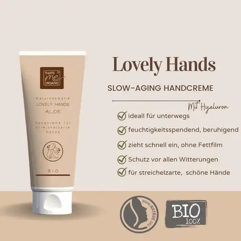 Lovely Hands - Slow-Aging Handcreme für streichelzarte Hände 75ml - VITALOVE - Naturprodukte