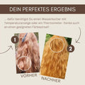 Vorher-Nachher-Vergleich Haarfärbung, rote Haare, natürliche Haarfarbe Ergebnis