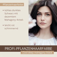 Professional Plant Hair Colour SET Cool Deep Mahogany Black