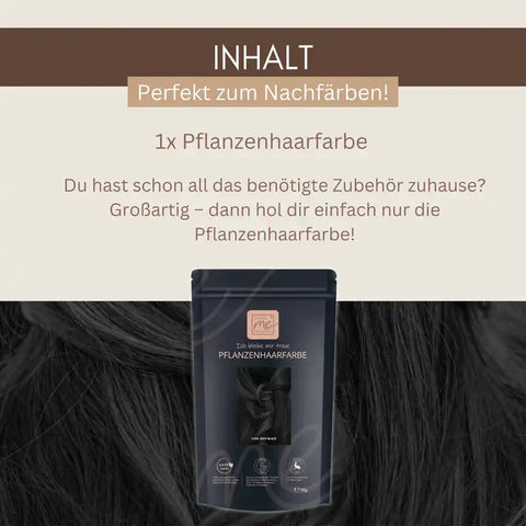 Profi-Pflanzenhaarfarbe SET kühles dunkles Schwarz "cool deep black"