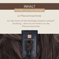 Profi-Pflanzenhaarfarbe SET kühles dunkles Braun "cool deep brown"