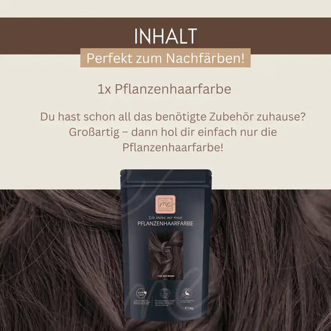 Profi-Pflanzenhaarfarbe SET kühles dunkles Braun "cool deep brown"