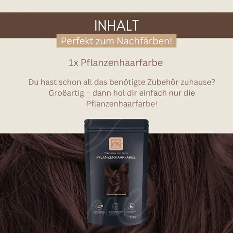 Professional Plant Hair Colour SET Cool Deep Mahogany Brown