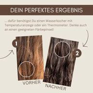 Professional Plant Hair Colour SET "Warm Chestnut Brown"