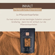 Profi-Pflanzenhaarfarbe SET warmes Hell-Braun "warm light brown"