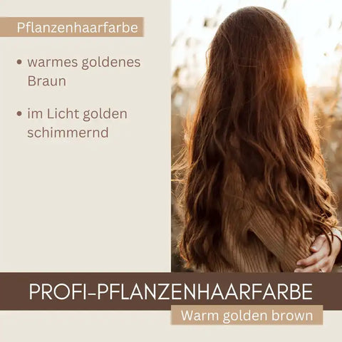 Professional Plant Hair Colour SET Warm Golden Brown
