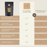 Tinta per capelli vegetale professionale SET biondo chiaro caldo "warm light blond"