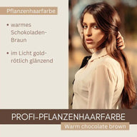 Profi-Pflanzenhaarfarbe SET warmes Schokoladen-Braun "warm chocolate brown"
