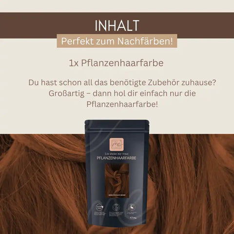 Profi-Pflanzenhaarfarbe SET warmes Schokoladen-Braun "warm chocolate brown"