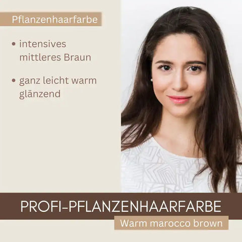 Profi-Pflanzenhaarfarbe SET warmes Marokko-Braun "warm marocco brown"