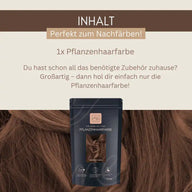 Profi-Pflanzenhaarfarbe SET warmes Marokko-Braun "warm marocco brown"