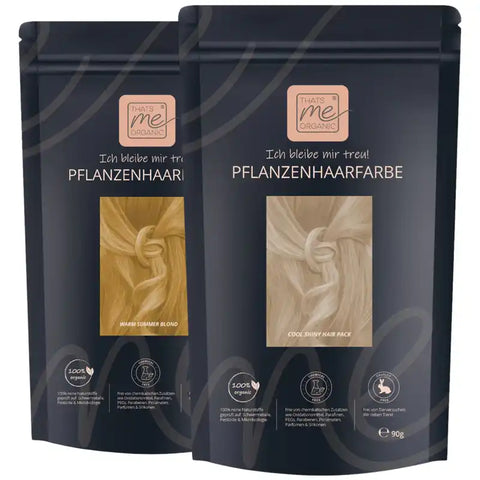 Coloration capillaire végétale professionnelle blond d'été froid "cool summer blond in 2-Steps" 2x 90g recharges