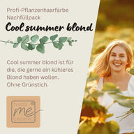 Coloration capillaire végétale professionnelle blond d'été froid "cool summer blond in 2-Steps" 2x 90g recharges