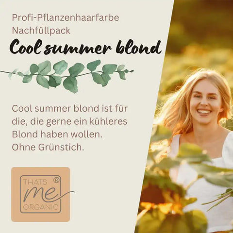Coloration capillaire végétale professionnelle blond d'été froid "cool summer blond in 2-Steps" 2x 90g recharges
