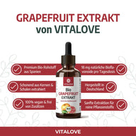 Bio Grapefruitkernextrakt Tropfen mit 18 mg Bioflavonoiden