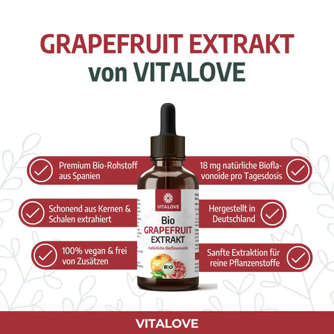 Bio Grapefruitkernextrakt Tropfen mit 18 mg Bioflavonoiden