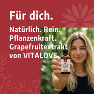 Wasserlösliche Grapefruitkernextrakt Tropfen im 50-ml-Glas