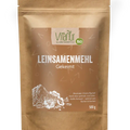Vitanur Bio Leinsamenmehl gekeimt 500g in brauner Papierverpackung, Produktfoto