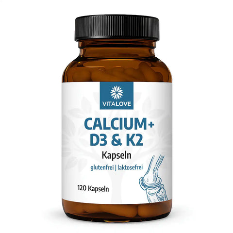 Calcium + D3 & K2 Kapseln – 120 Kapseln