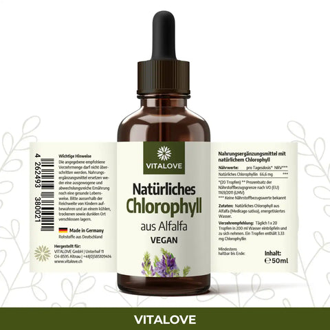 Chlorophyll Drops (Natural from Alfalfa) - 50 ml
