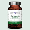Echt Vital Curcumin Kapseln Glasflasche, 60 vegane Kapseln, Nahrungsergänzung