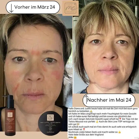 BIO-Body & Tattoo-Mousse sensitive Aloe mit Hyaluron 200ml Naturkosmetik - VITALOVE - Naturprodukte