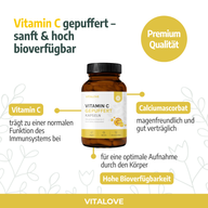Vergleich von Vitamin C und Calciumascorbat in VITALOVE Kapseln