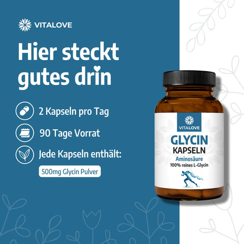 Glycin Kapseln – 180 Kapseln
