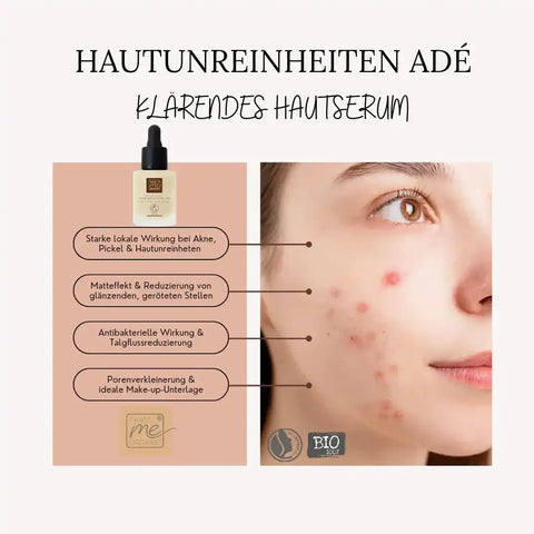 HAUTUNREINHEITEN ADÉ - Klärendes Hautserum mit Hyaluron 15ml BIO-Naturkosmetik - VITALOVE - Naturprodukte