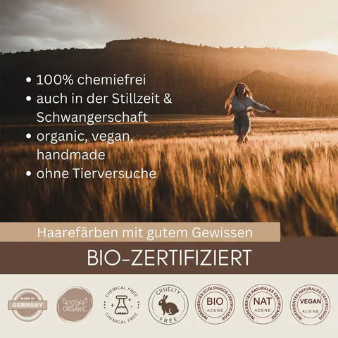 Profi-Pflanzenhaarfarbe SET "kaltes rotes Henna pur - cool pure henna red"