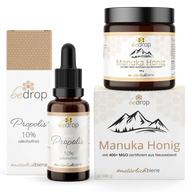 Das Kinder Set | Manuka Honig MGO 400 + Propolis Tinktur (alkoholfrei) - VITALOVE - Naturprodukte