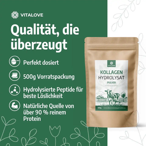 Kollagen Hydrolysat Pulver Qualität aus Frankreich