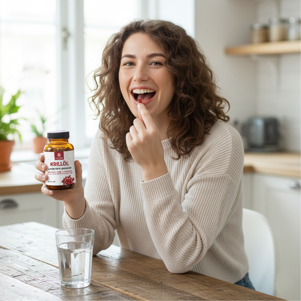 Krillöl Softgelkapseln (100% Lipidextrakt) – 100 Softgelkapseln