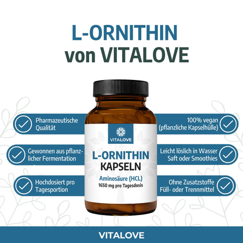 L-Ornithin-Kapseln-VITALOVE