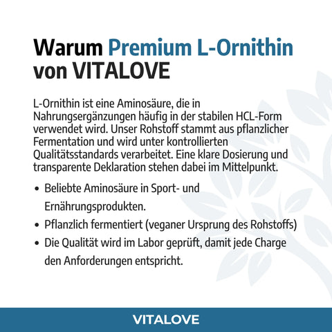 L-Ornithin-Kapseln-VITALOVE