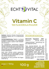 Vitamina C - bustina da 100 g di polvere
