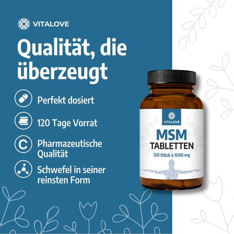 Reines Methylsulfonylmethan ohne Zusätze