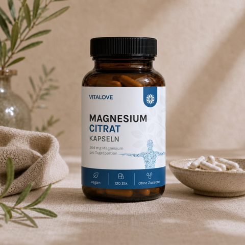 Magnesium Citrat Kapseln von VITALOVE