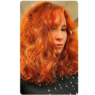 Kit colorazione vegetale professionale "rosso fiamma caldo"