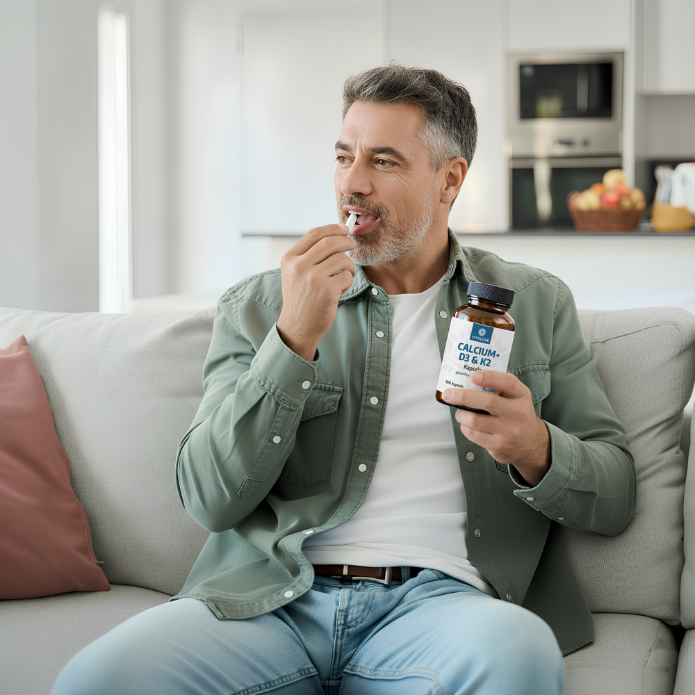 Calcium + D3 & K2 Kapseln – 120 Kapseln