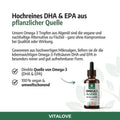 Pflanzliche Omega-3 Quelle aus Algenöl mit DHA und EPA