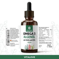 Vegane Omega-3 Algenöl Tropfen mit DHA und EPA