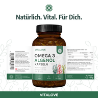 Omega 3 Algenöl Kapseln mit EPA und DHA – 90 Kapseln